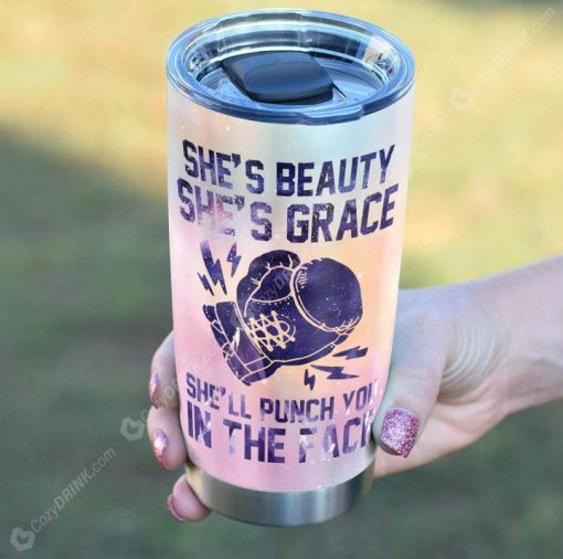 She’Ll Punch You In The Face Stainless Steel Tumbler