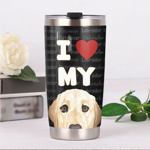 Labrador Retriever Dog Steel Tumbler, Birthday Gift Ideas, Birthday Gifts For Mom, Mother’S Day Gifts, Gifts For Grandma, Good Gifts For Mom