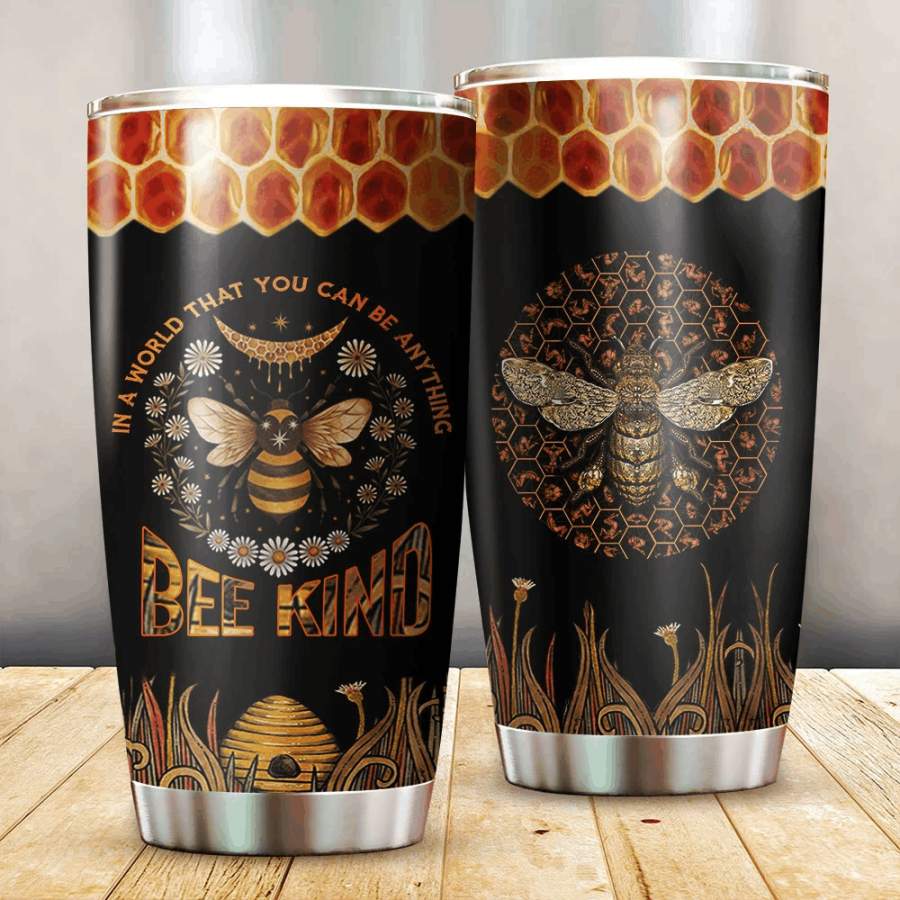 Bee Kind Stainless Steel Insulated Tumbler Cups