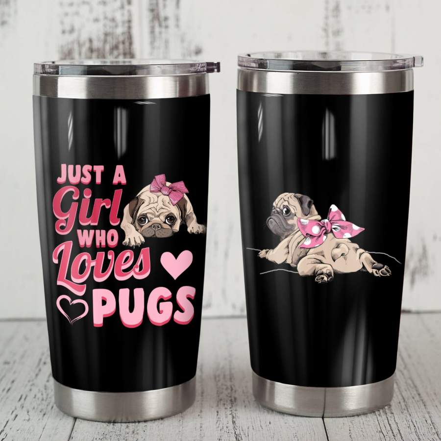 Pug Dog Steel Tumbler JR1505 82O34