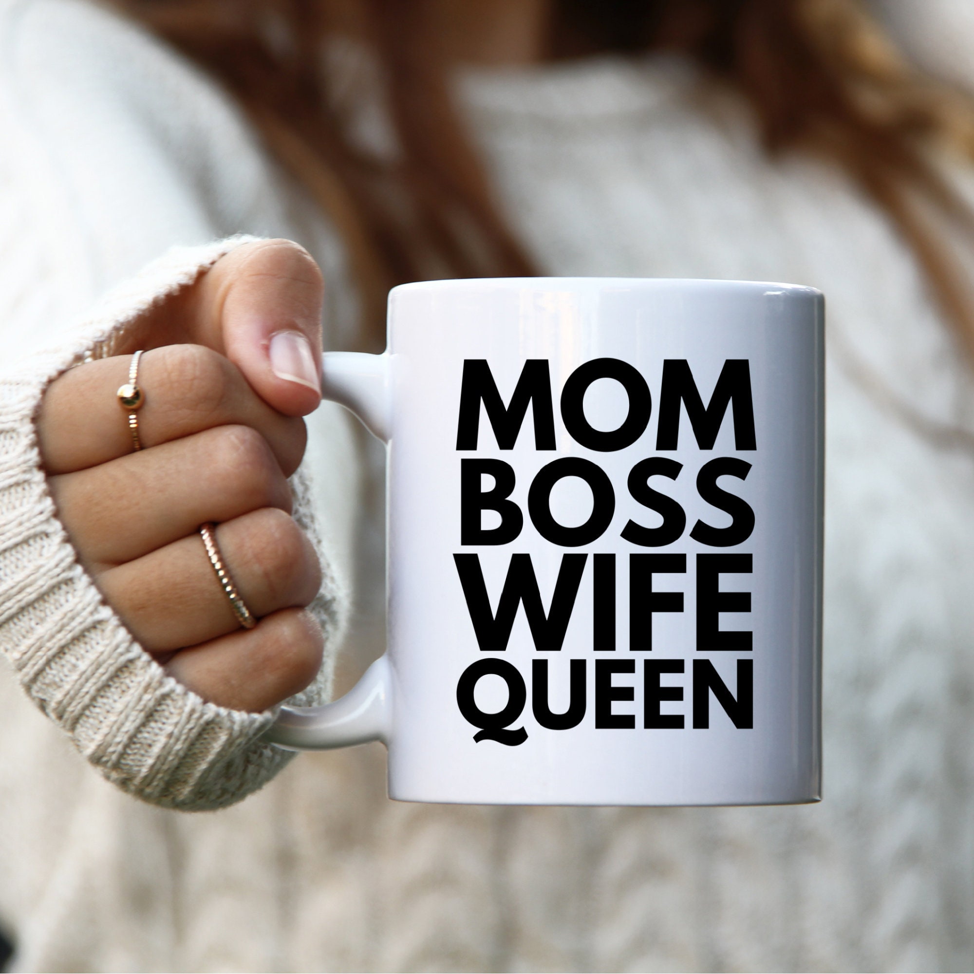 Working Mom Gift Mom Boss Wife Queen Mug Funny Mom Boss Coffee Mug Mompreneur Mom Entrepreneur Boss’s Day Gift Mother’s Day Single Mom Gift