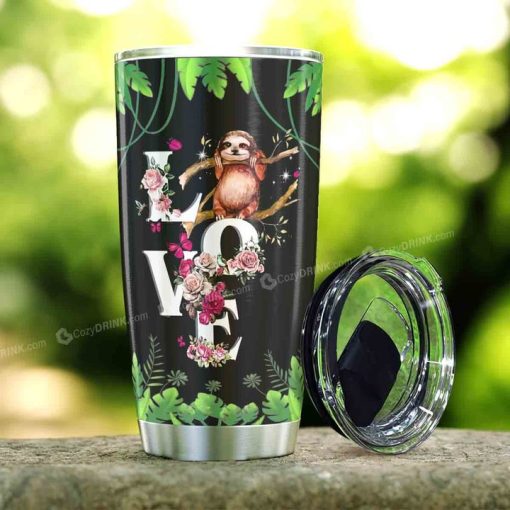 Love Sloths Stainless Steel Tumbler