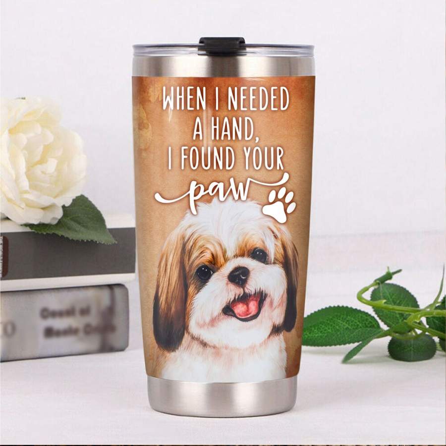 Shih Tzu Dog Steel AS190 NDK060795 Tumbler