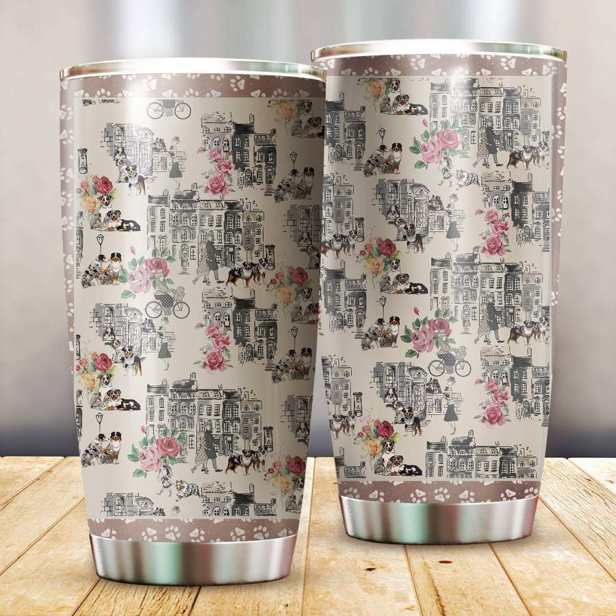 Australian Shepherd Stainless Steel Insulated Tumbler Cups