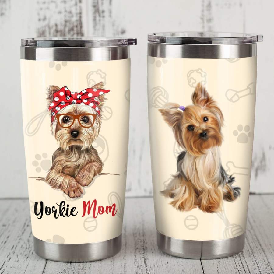 Yorkshire Terrier Dog Steel Tumbler JR2203 81O34