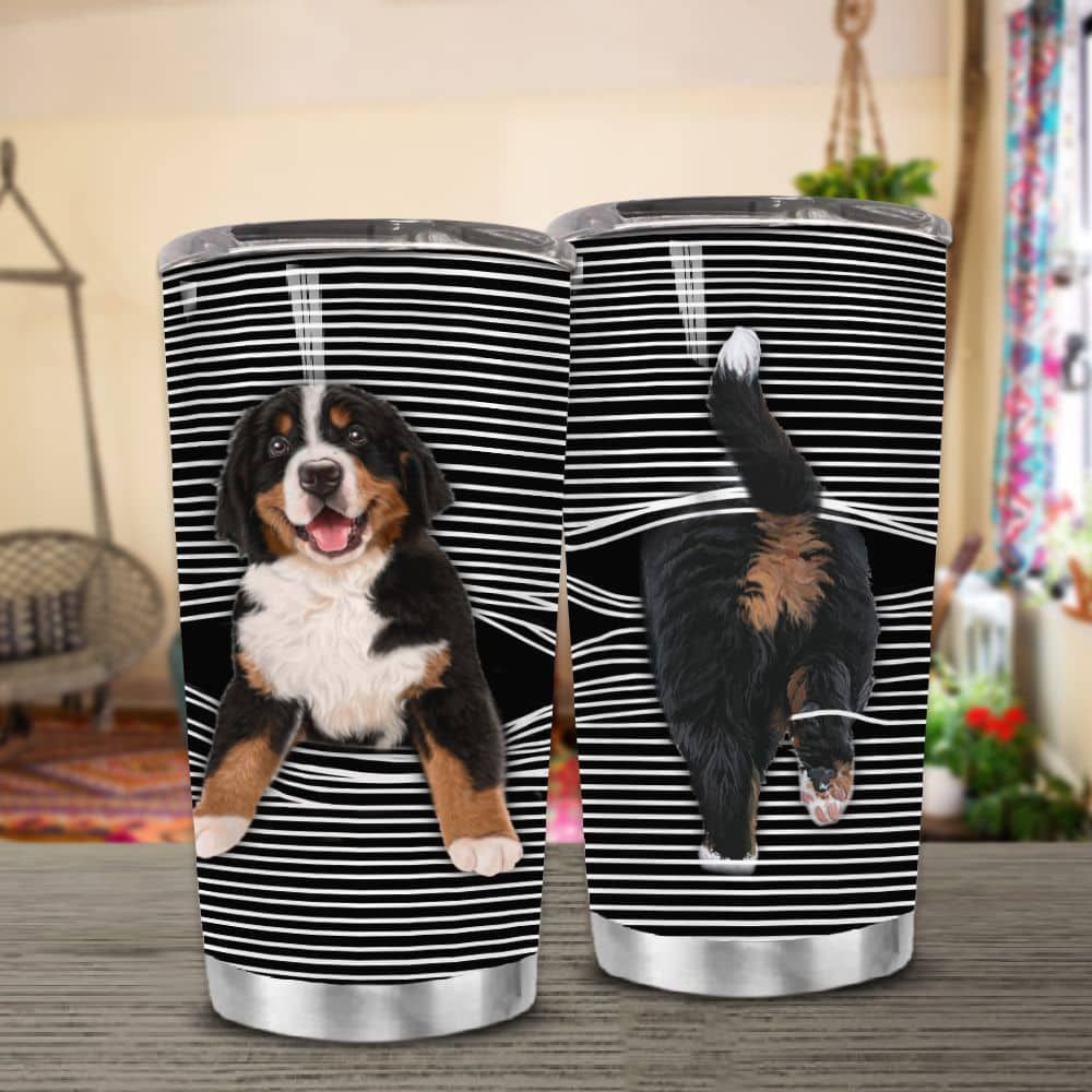 Bernese Mountain Awesome 3D Bernese Mountain Tumbler