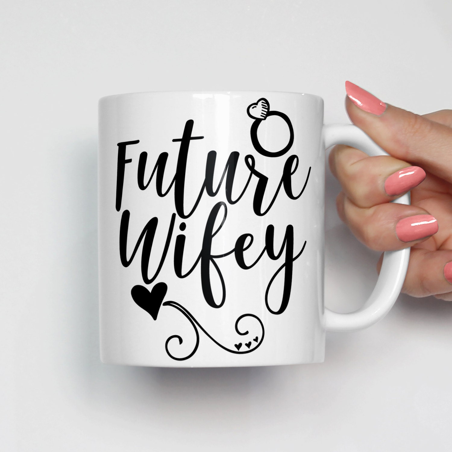 Future Wifey Mug, Engagement Coffee Mug, Fiance Mug, Engagement Mug, Engagement Gift, Future Wife Mug, Fiance Coffee Mug, Wedding Mug 0359