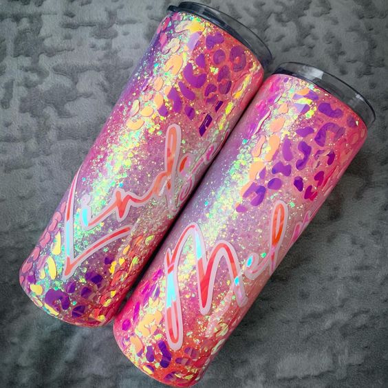 Opal Leopard Epoxy Method Tumbler