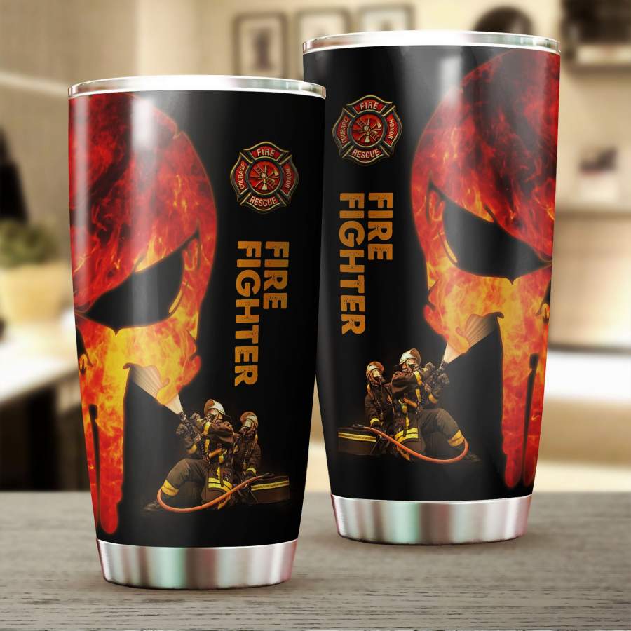 Firefighter Stainless Steel Tumbler