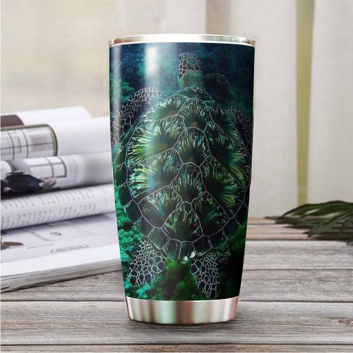 Green Sea Turtle Stainless Steel Tumbler, Gift For Mother, Gifts For Mother In Law, Gift For Wife, Best Gifts For Mom, Gift For Parent