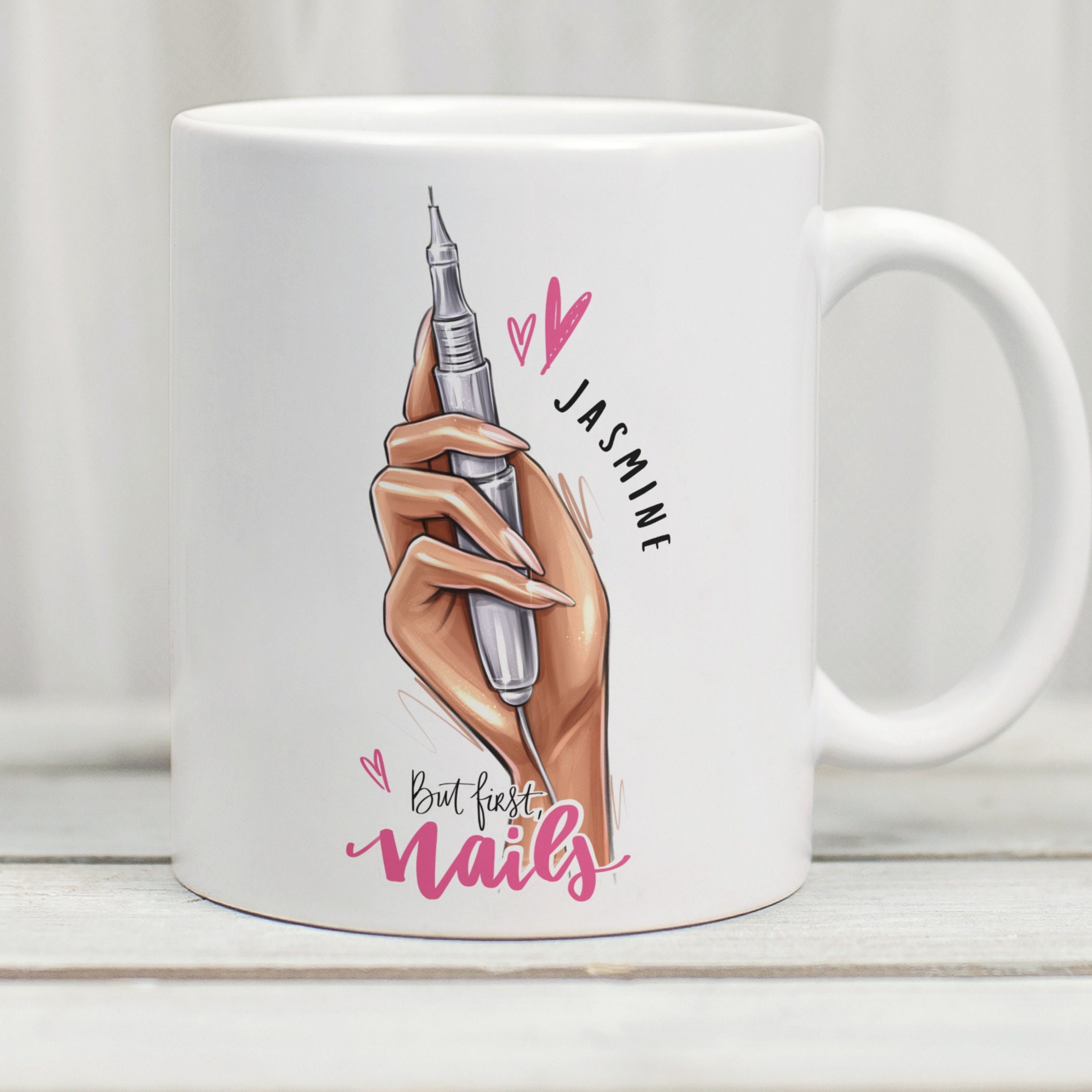 Personalised Nail Tech Mug, Personalised Nail Technician Mug, Personalised Nail Tech Gift, Nail Tech Gifts, Nail Technician Gift, Manicurist