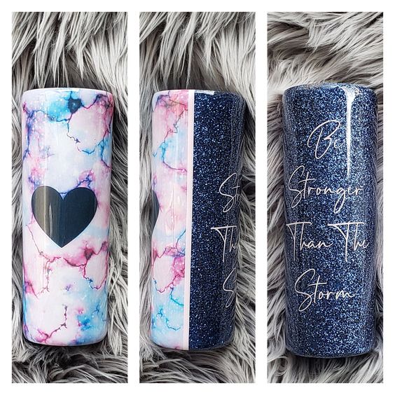 Stronger Then The Storm Skinny Tumbler