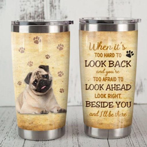 Pug Paws Stainless Steel Insulated Tumbler Cups, Best Gifts For Mom, Birthday Gift For Husband, Birthday Gift Ideas, Gift For Boyfriend