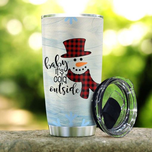 Stainless Steel Tumbler Snowman, Gift Ideas For Wife, Valentine Gift For Boyfriend, Gifts To Grandpa, New Dad Gifts, Gift For Girlfriend