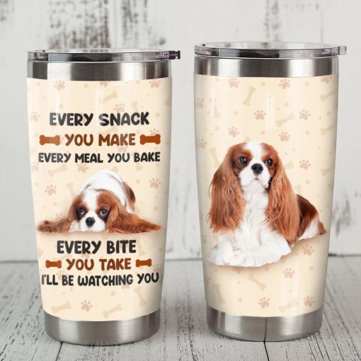 Cavalier King Charles Spaniel Dog Steel Tumbler, Mom Christmas Gifts, Mother Of The Bride Gifts, Gift For Brother, Gifts For Mom, Birthday Gift Ideas