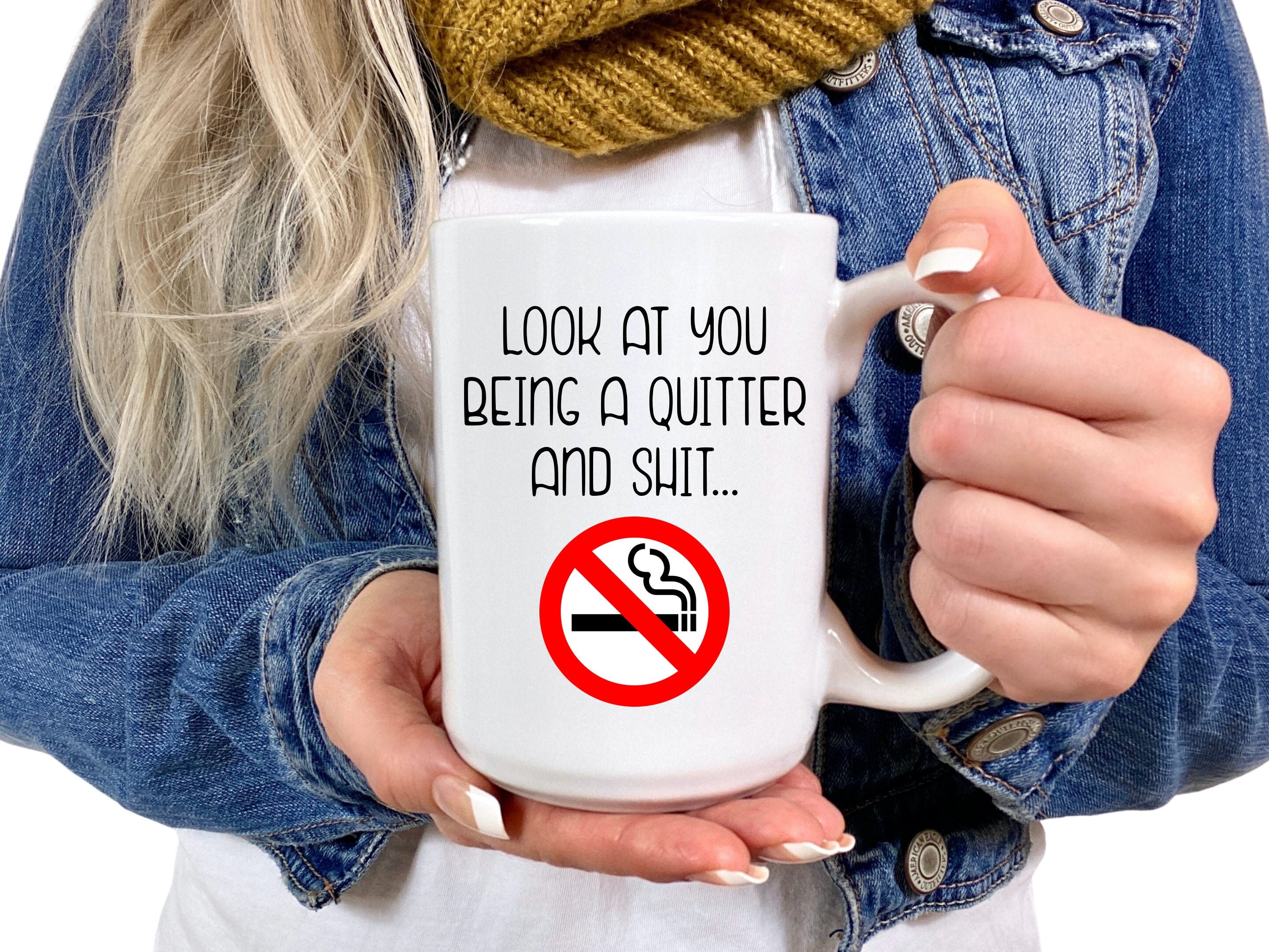 Quit Smoking Congratulations Gift, Quitting Smoking Mug, Funny Mug For Cold Turkey, No More Smoking, Smoking Quitter, Funny Stop Smoking Mug