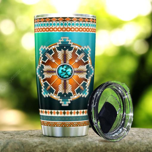 Native American Style Stainless Steel Tumbler, Gifts For Dad, First Fathers Day Gift, 60Th Birthday Ideas, Gift For Parent, Gift Ideas For Mom