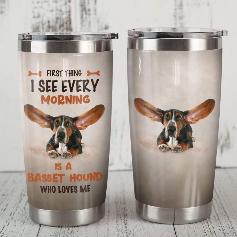 Basset Hound Dog Steel Tumbler MR0706 70O49