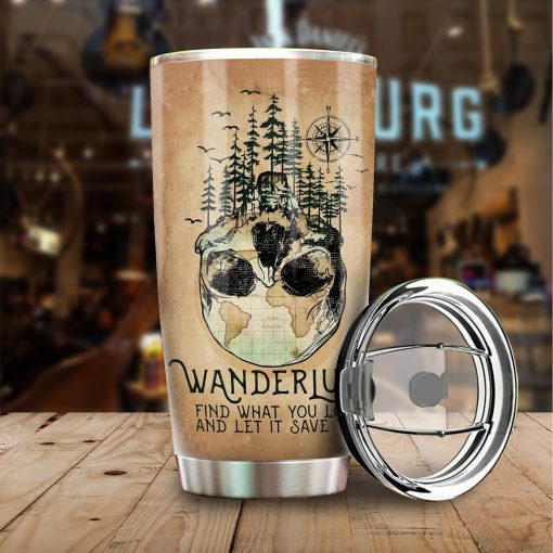 Skull Forest Stainless Steel Tumbler, Gift For Sister, Birthday Gift For Husband, Gift For Friend, Gift For Mother, Gifts To Grandpa