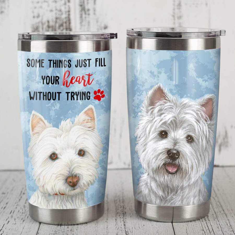 Westie Dog Steel Tumbler MR1103 71O51