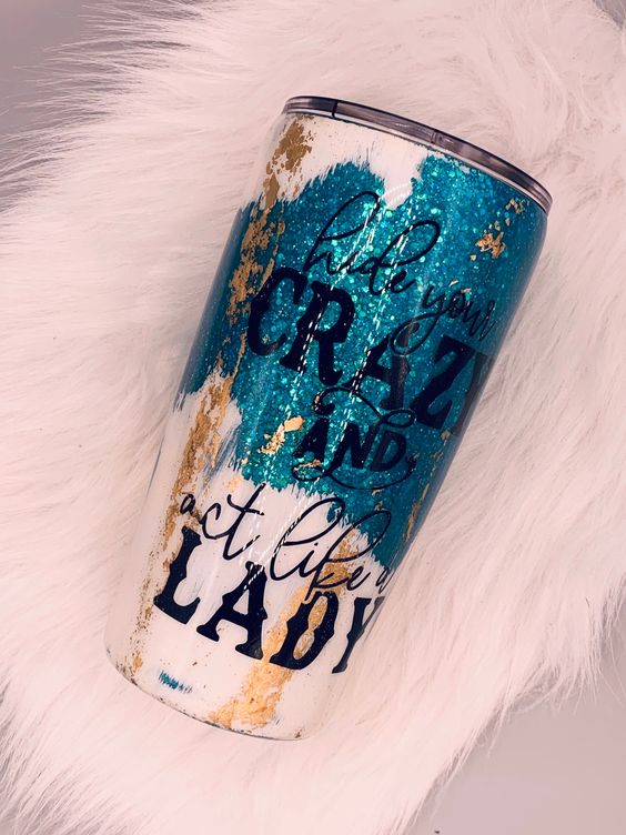 Personalized Crazy Lady Tumbler