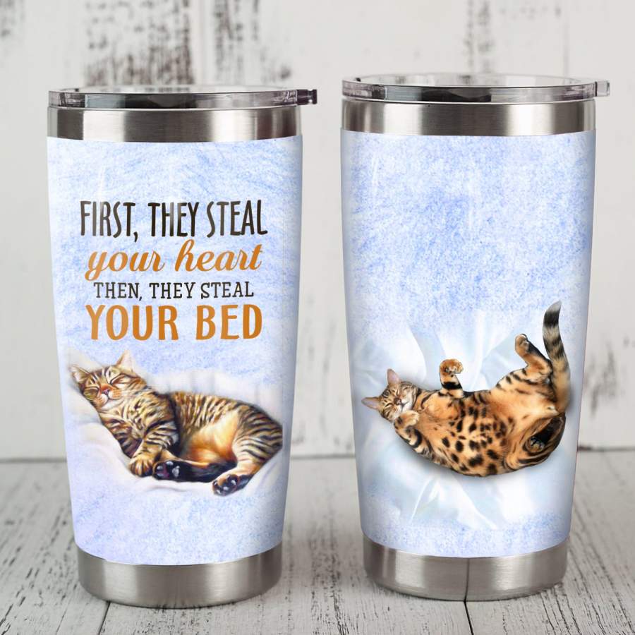 Bengal Cat Steel Tumbler MR1802 68O59