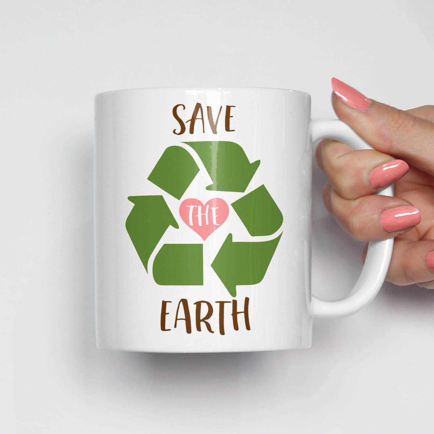 Earth Day Gift, Earth Day Mug, Save the Earth, Eco Friendly Gift Mug, Save the Earth Mug, Recycle Love Mug 0139