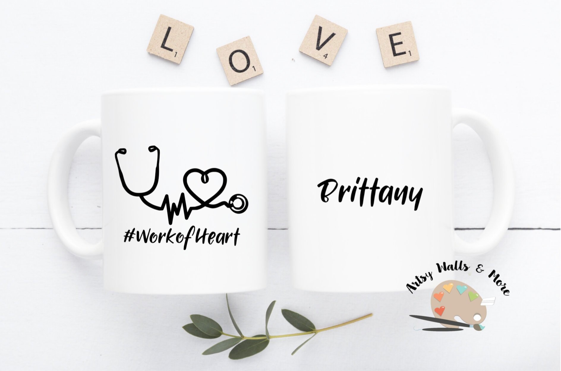 Medical Doctor Nurse coffee cup mug gift #workofheart Nursing School gift Nurse graduation gift, Medical school Nursing is a work of heart