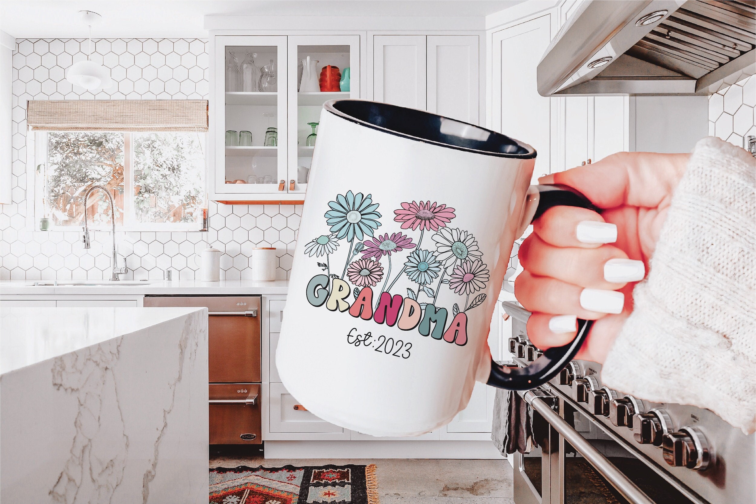 Grandma mug, Grandma gifts, baby reveal to grandma, personalized gift for grandmother Coffee cup to grandma to be, unique gift for grandma