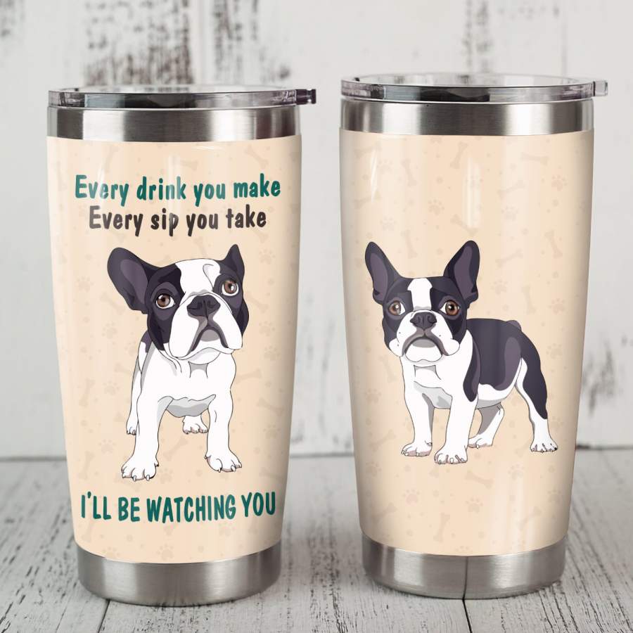 French Bulldog Steel Tumbler MR0706 68O56