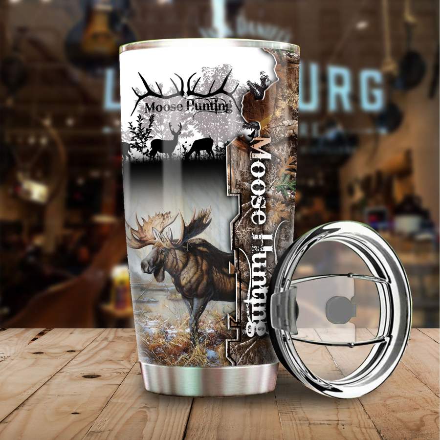 Beautiful Moose Stainless Steel Tumbler