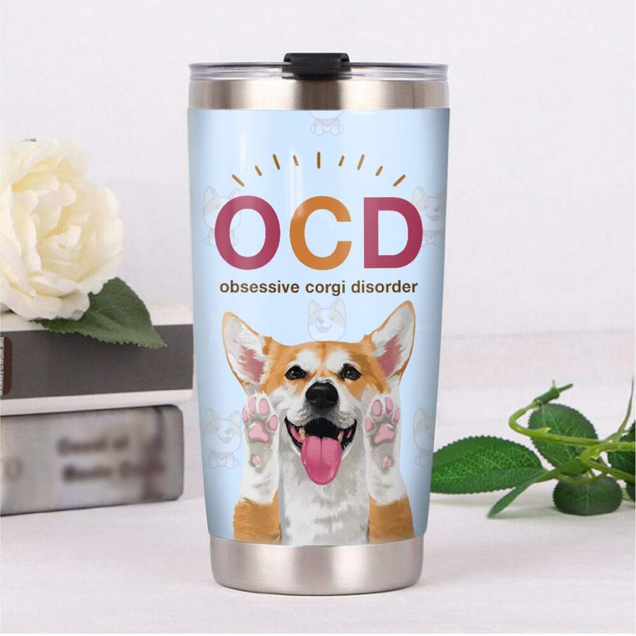 Corgi Dog Steel Tumbler MR1202 68O43