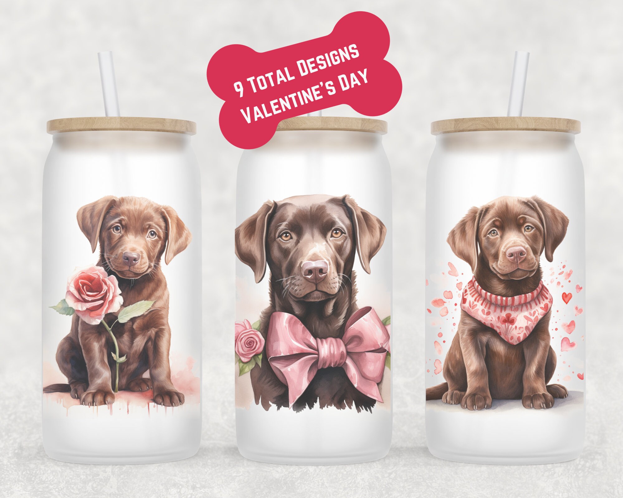 Chocolate Lab Beer Can Glass | Valentine’s Gift | Chocolate Lab Mug | Lab Coffee Cup | Fur Mom Coffee Mug | Labrardor Mug | Glass Coffee Cup