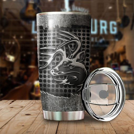 Skull Deer Metal Stainless Steel Tumbler, Best Gifts For Mom, Gifts For Best Friends Birthday, Gifts For New Moms, Gift For Grandparent