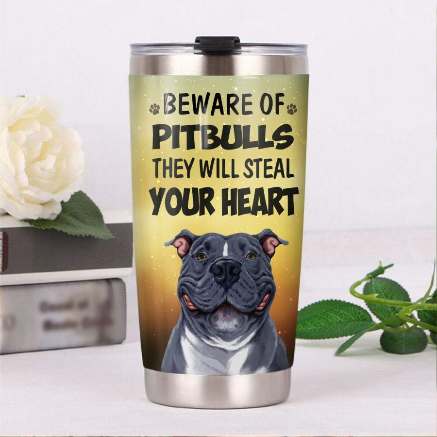 Pitbull Dog Steel Tumbler MR1003 68O56