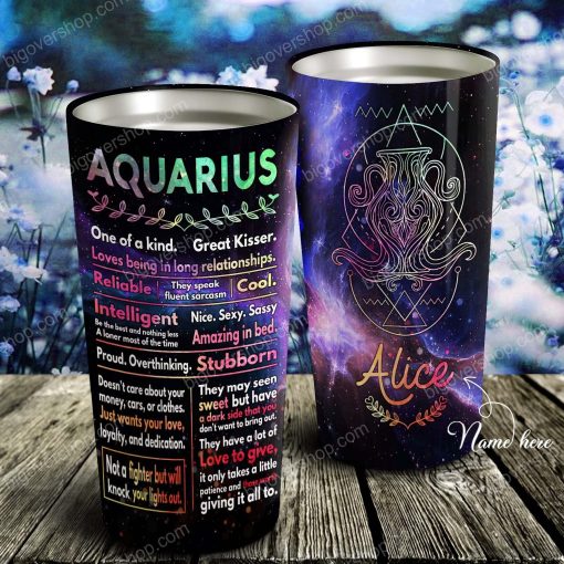 Zodiac Aquarius – Perfect Gift For Aquarius – Personalized Tumbler