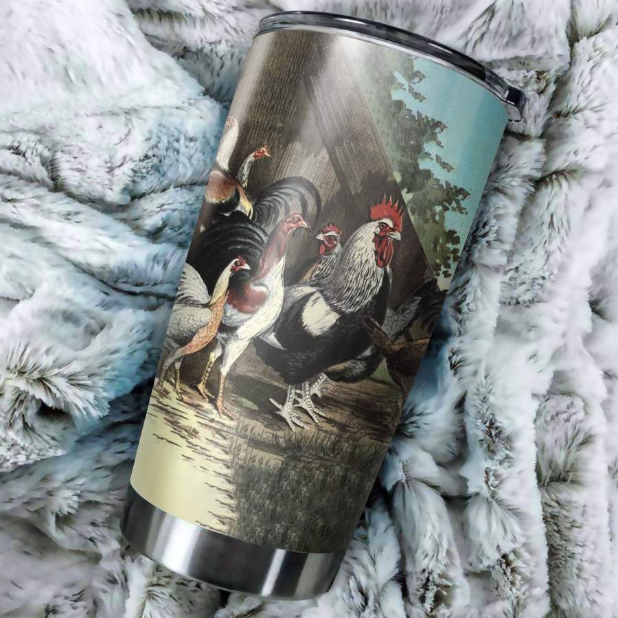 Beautiful Chicken Stainless Steel Tumbler