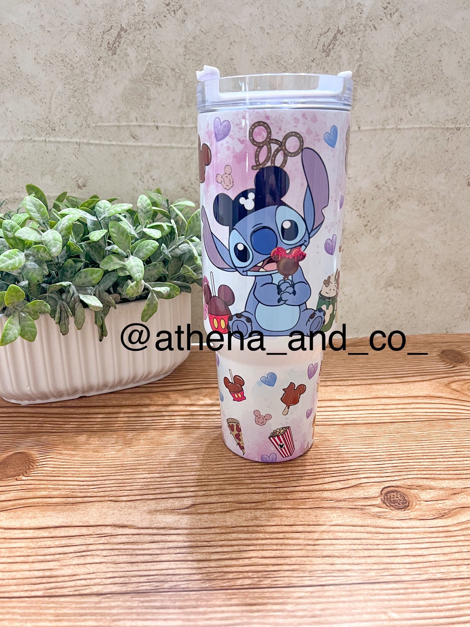 Alien & Park Snacks 40 oz tumbler | 40 oz tumbler| travel mug| Magic park| Magic park snacks