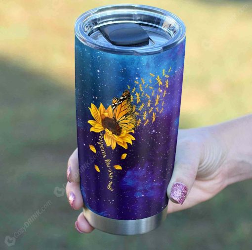 You Are My Sunshine Stainless Steel Tumbler, Father’S Day Gifts, Valentines Day Gifts For Him, Mom Christmas Gifts, Gift For Boyfriend