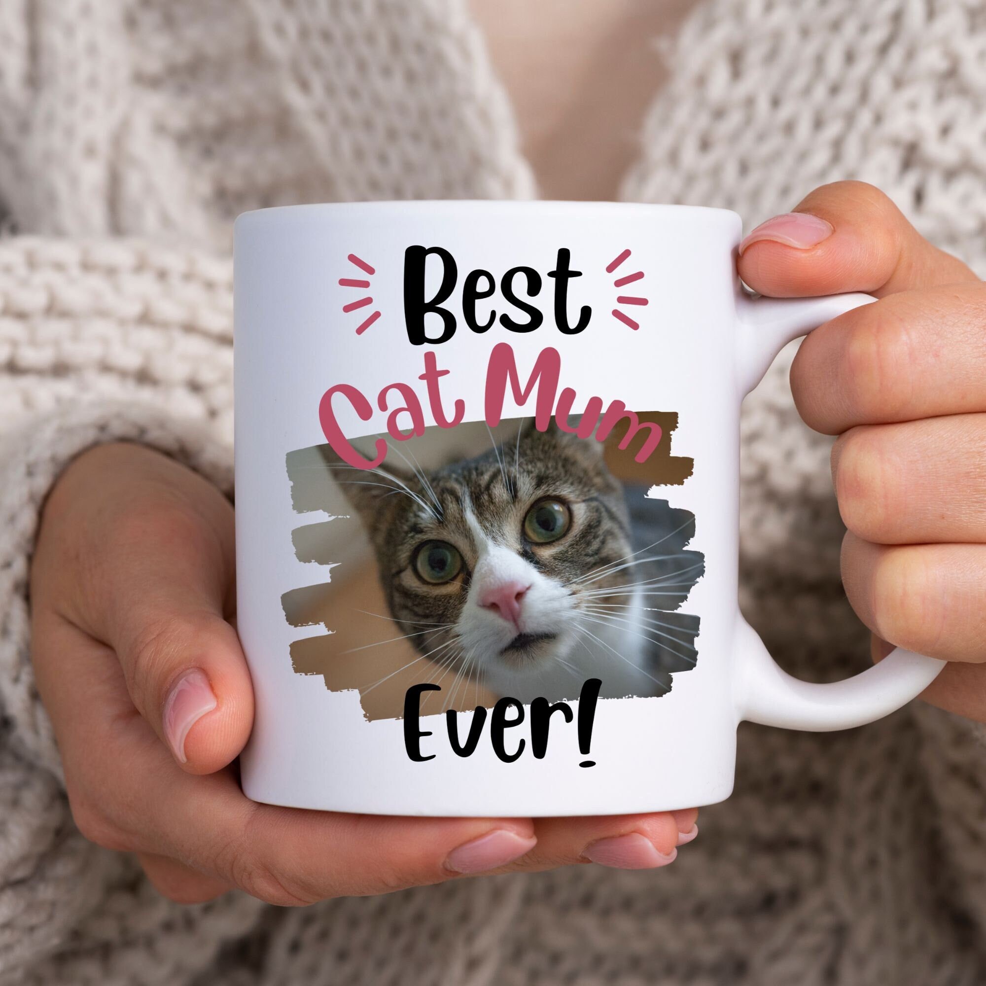 Personalised Cat Mug, Best Cat Mum Mug, Gift for Cat Lovers, Cat Mum Gifts, Cat Mum Mug, Gifts for her on Birthday, Christmas, Mothers Day