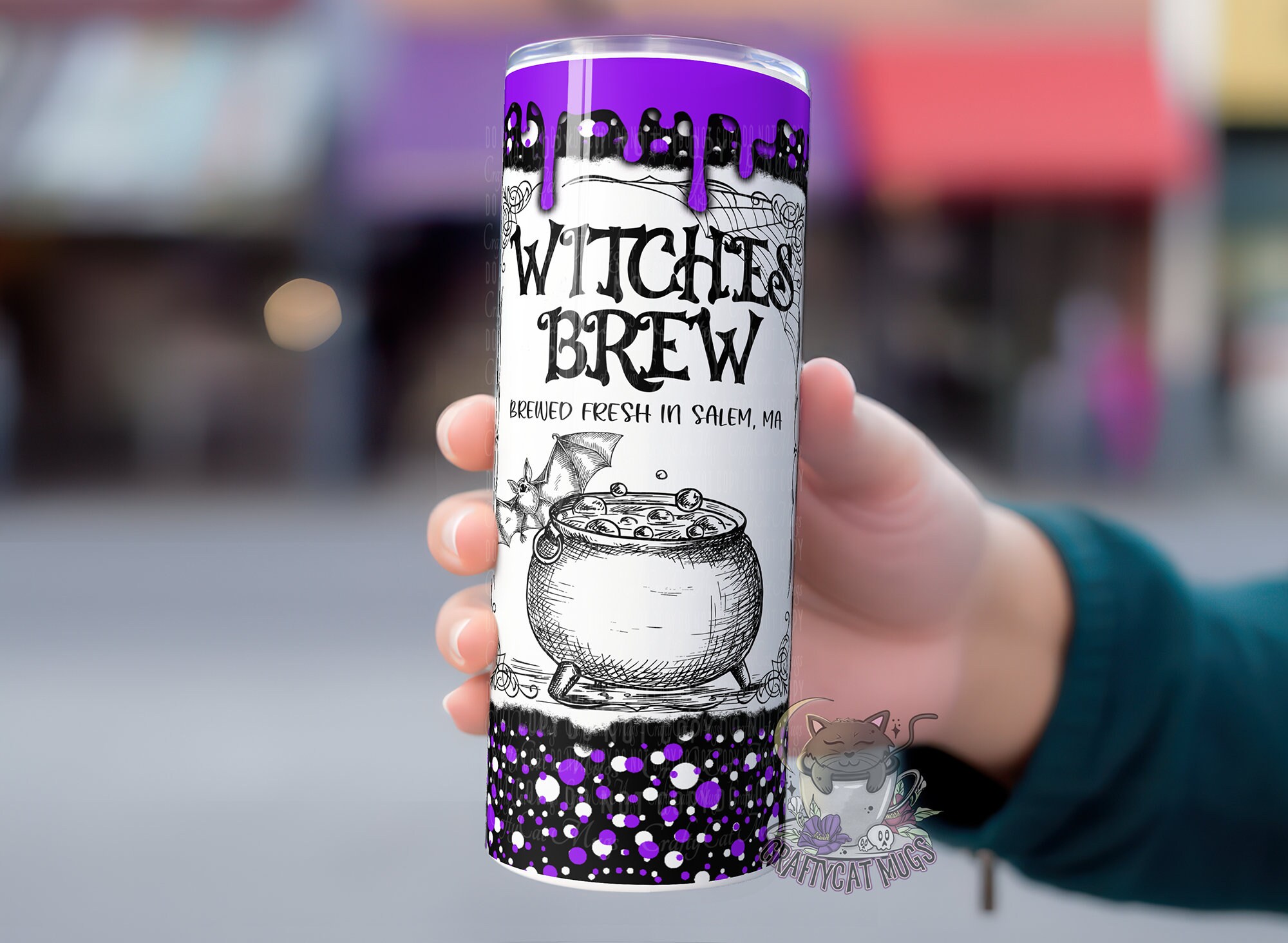 Witchy Tumbler | Witches Brew Purple Cup | Witchy Gift | Halloween Tumbler