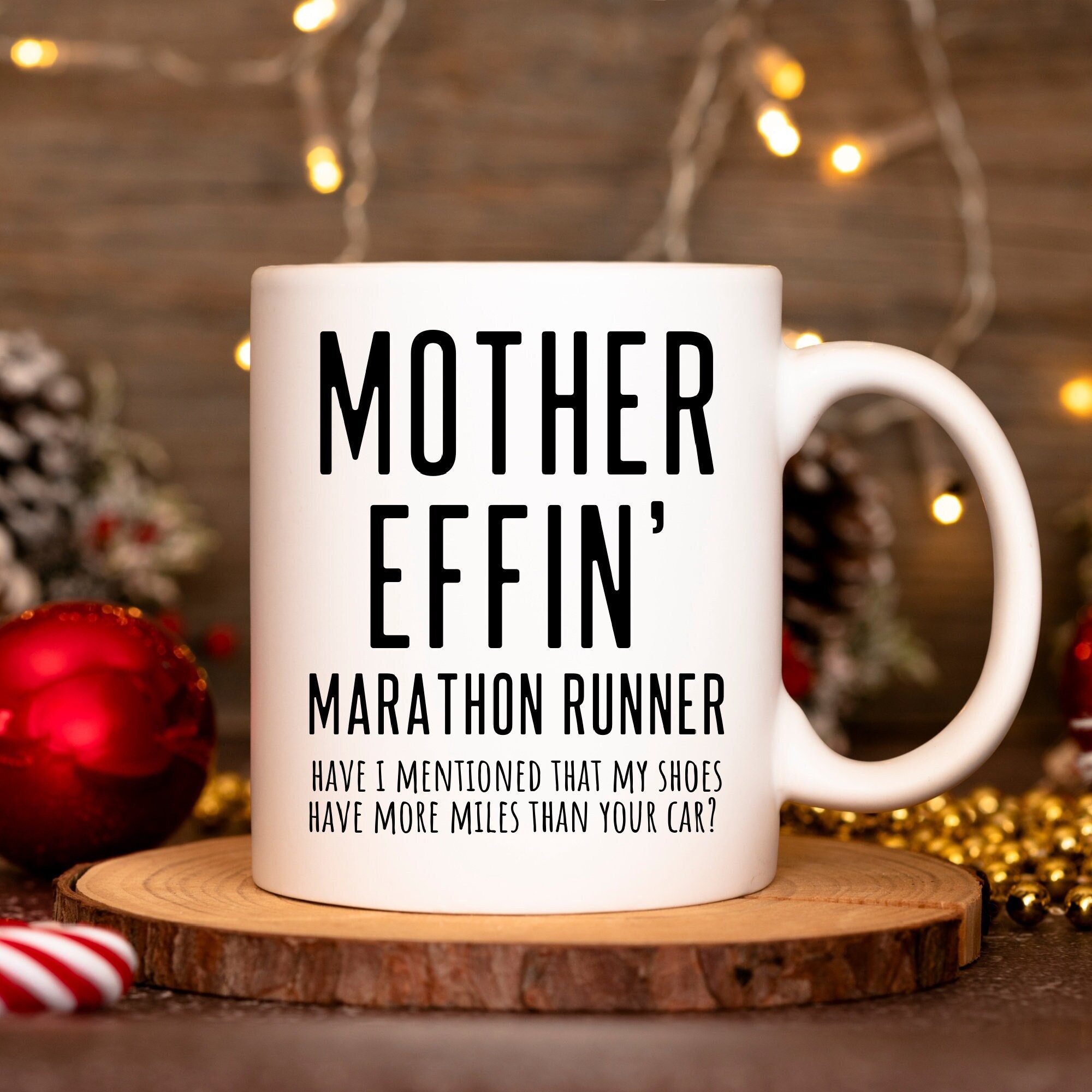 Marathon Runner Gifts, Runner Athlete Gifts, Expletive Gift, Perfect Marathon Runner Cup for Birthday, Thanksgiving or Christmas