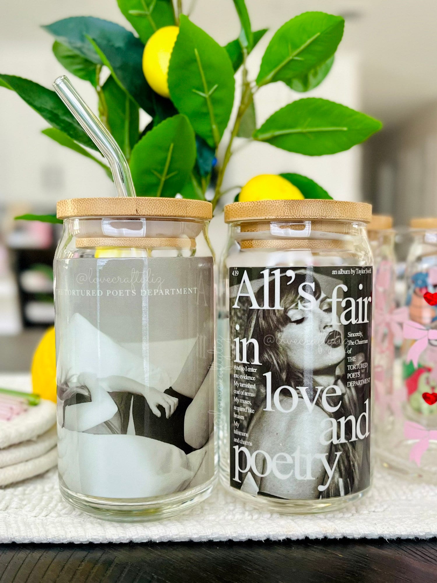 TTPD Swiftie 16 oz Beer Can Glass | The Tortured Poets Department Cup | Iced Coffee | Taylor | Gift |Alls Fair in Love and Poetry | Album