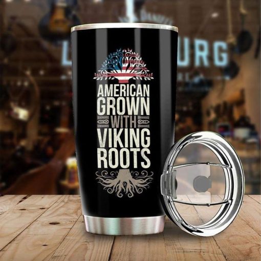 Viking American Grown With Viking Roots Stainless Steel Tumbler 20Oz