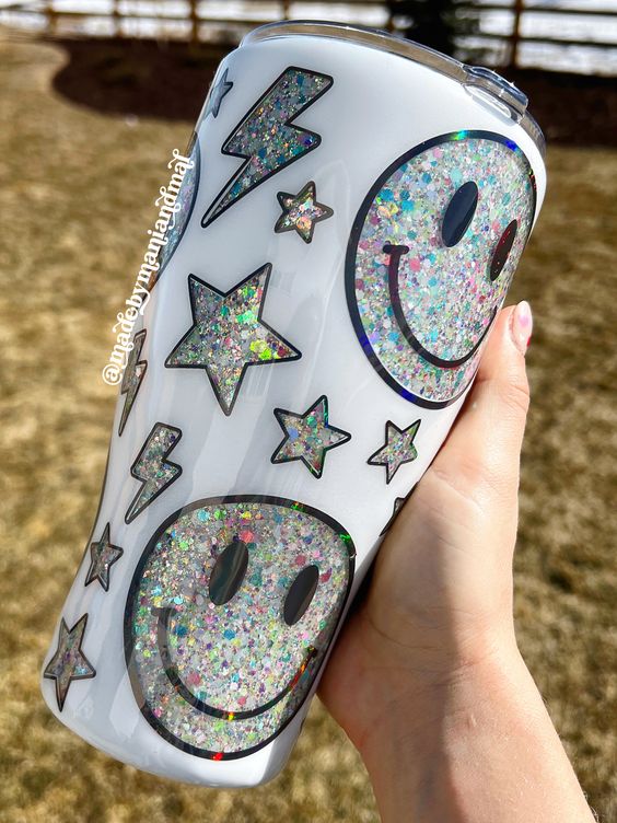 Peek A Boo Glitter Tumbler