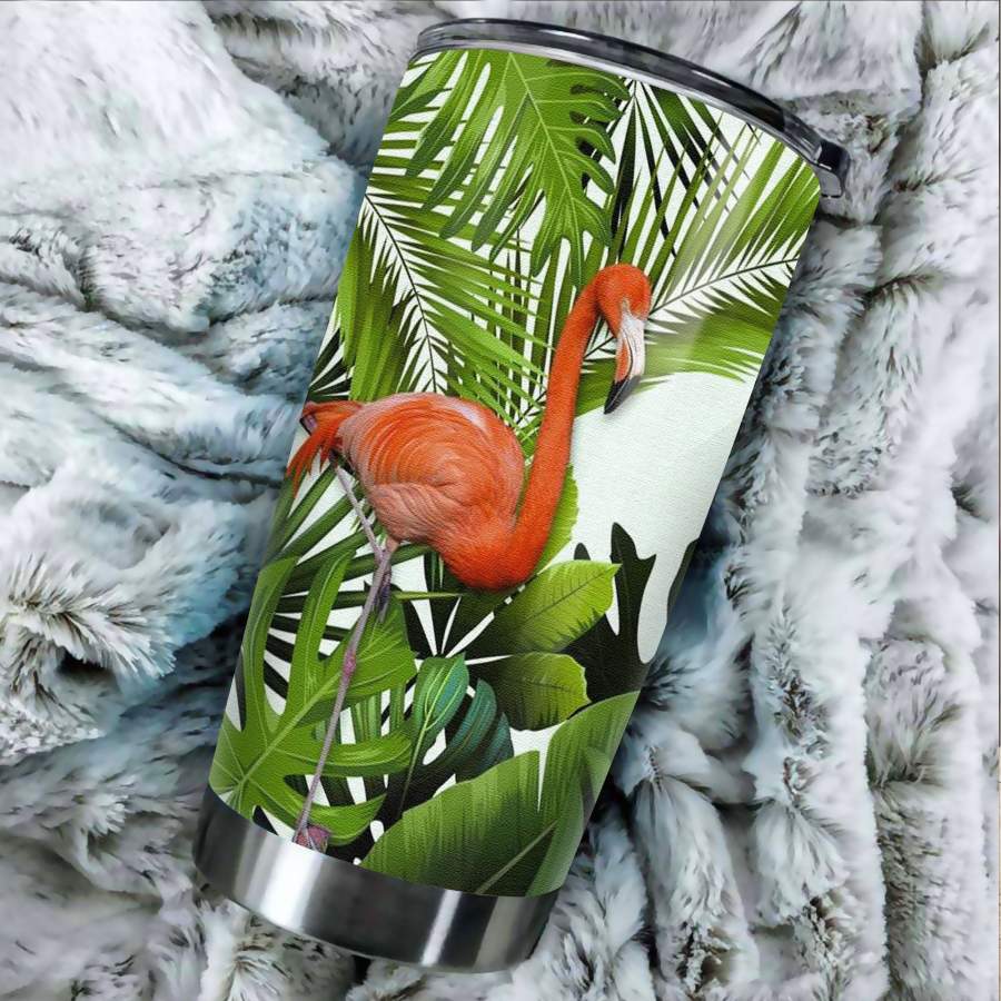 Beautiful Flamingo Stainless Steel Tumbler