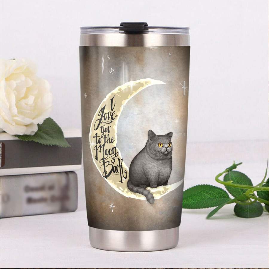 British Shorthair Cat Steel Tumbler MR1801 70O51