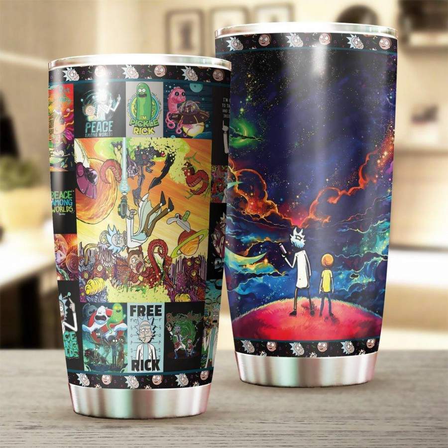 Rick and Morty 04 Stainless Steel Tumbler 20 Oz, Rick and Morty 04 Stainless Steel Mug Cartoon