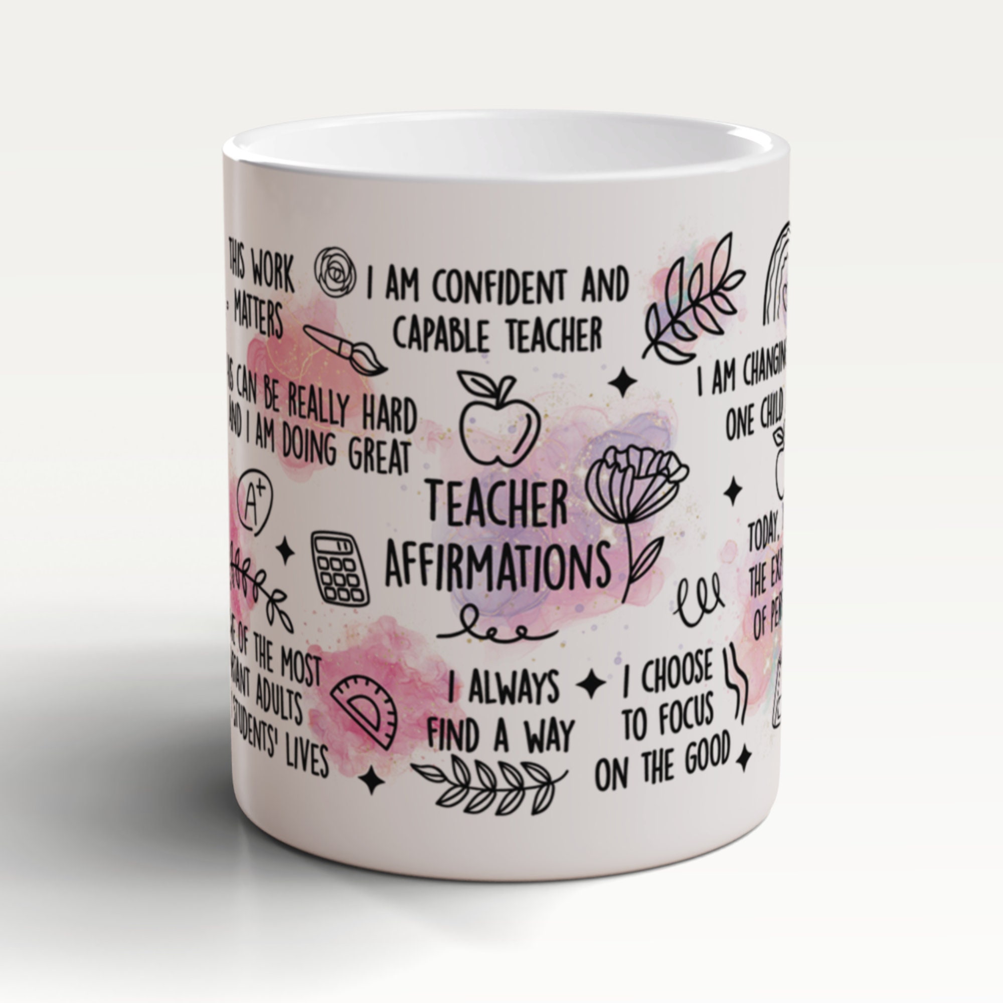 Teacher Affirmations Mug, Teacher Mug, Teacher Coffee Mug, Teacher Leaving Gift, Teacher Gift, Gift For Teacher, End Of Term Gift