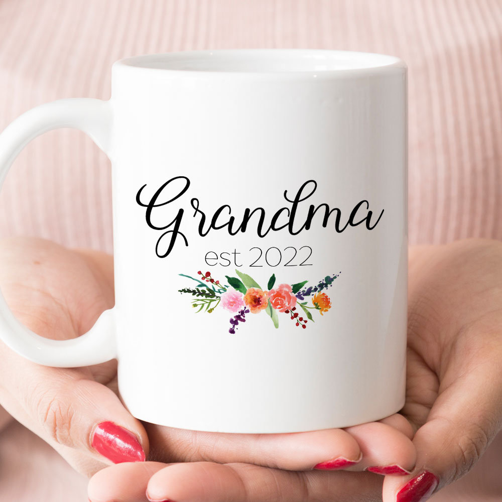 Grandma est 2021 or 2022, new grandma gift, Grandma mug (M404)